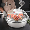 VEVOR Manuelle Erntemaschine 48 cm mit Edelstahlklingen für Nass- & Trockenschneiden